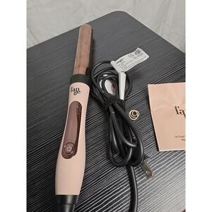 Lange Le Pirouette Rotating Curling Iron 32mm Blush Pink Model HT0266